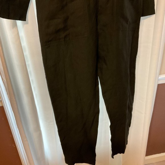 The Shanty Corporation Jumpsuit S Blue-Gray Button Front Long Sleeve Pockets - Picture 3 of 10